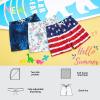imageBRISIRA Boys Swim Trunks Bathing Suit Compression Boxer Brief Liner Swim Shorts Swimsuit AntiChafe Toddler Kids Youth TeenAmericanflag
