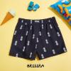 imageBRISIRA Boys Swim Trunks Bathing Suit Compression Boxer Brief Liner Swim Shorts Swimsuit AntiChafe Toddler Kids Youth TeenBlack Pineapple