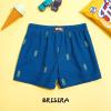 imageBRISIRA Boys Swim Trunks Bathing Suit Compression Boxer Brief Liner Swim Shorts Swimsuit AntiChafe Toddler Kids Youth TeenBlue Pineapple