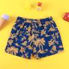 imageBRISIRA Boys Swim Trunks Bathing Suit Compression Boxer Brief Liner Swim Shorts Swimsuit AntiChafe Toddler Kids Youth TeenBluegoldcoconuttree