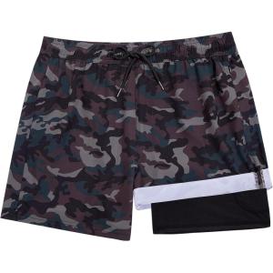 imageBRISIRA Boys Swim Trunks Bathing Suit Compression Boxer Brief Liner Swim Shorts Swimsuit AntiChafe Toddler Kids Youth TeenCamouflage