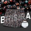imageBRISIRA Mens Swim Trunks Swim Shorts Quick Dry 5 inch Inseam Beach Shorts with Compression Liner and Zipper PocketBlackfloral