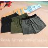 imageBRISIRA Mens Swim Trunks Swim Shorts Quick Dry 5 inch Inseam Beach Shorts with Compression Liner and Zipper PocketBlackgrey