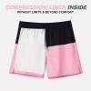 imageBRISIRA Mens Swim Trunks Swim Shorts Quick Dry 5 inch Inseam Beach Shorts with Compression Liner and Zipper PocketBlackpink