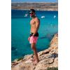 imageBRISIRA Mens Swim Trunks Swim Shorts Quick Dry 5 inch Inseam Beach Shorts with Compression Liner and Zipper PocketBlackpink