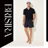 imageBRISIRA Mens Swim Trunks Swim Shorts Quick Dry 5 inch Inseam Beach Shorts with Compression Liner and Zipper PocketBlackpink Shark