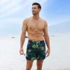 imageBRISIRA Mens Swim Trunks Swim Shorts Quick Dry 5 inch Inseam Beach Shorts with Compression Liner and Zipper PocketBlacktoucan