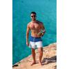 imageBRISIRA Mens Swim Trunks Swim Shorts Quick Dry 5 inch Inseam Beach Shorts with Compression Liner and Zipper PocketBluewhite
