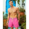 imageBRISIRA Mens Swim Trunks Swim Shorts Quick Dry 5 inch Inseam Beach Shorts with Compression Liner and Zipper PocketHotpink