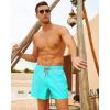 imageBRISIRA Mens Swim Trunks Swim Shorts Quick Dry 5 inch Inseam Beach Shorts with Compression Liner and Zipper PocketLightblue
