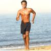 imageBRISIRA Mens Swim Trunks Swim Shorts Quick Dry 5 inch Inseam Beach Shorts with Compression Liner and Zipper PocketNavy