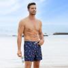 imageBRISIRA Mens Swim Trunks Swim Shorts Quick Dry 5 inch Inseam Beach Shorts with Compression Liner and Zipper PocketSkate