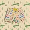 imageBRISIRA Boys Swim Trunks Bathing Suit Compression Liner AntiChafe Swimsuit Swim Shorts Toddler Kids Youth Teen Quick DryBeige Coloredhatcactus