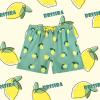 imageBRISIRA Boys Swim Trunks Bathing Suit Compression Liner AntiChafe Swimsuit Swim Shorts Toddler Kids Youth Teen Quick DryGreen Smileylemon