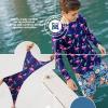 imageBRISIRA Cooling Boys Swim Shirt Long Sleeve Kids Rash Guard Quick Dry Fishing Beach Surf UPF 50 Sun Protection 616YFlamingo