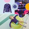 imageBRISIRA Cooling Boys Swim Shirt Long Sleeve Kids Rash Guard Quick Dry Fishing Beach Surf UPF 50 Sun Protection 616YFlamingo
