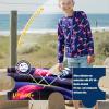 imageBRISIRA Cooling Boys Swim Shirt Long Sleeve Kids Rash Guard Quick Dry Fishing Beach Surf UPF 50 Sun Protection 616YFlamingo