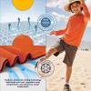 imageBRISIRA Cooling Boys Swim Shirt Long Sleeve Kids Rash Guard Quick Dry Fishing Beach Surf UPF 50 Sun Protection 616YOrange