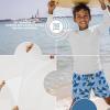 imageBRISIRA Cooling Boys Swim Shirt Long Sleeve Kids Rash Guard Quick Dry Fishing Beach Surf UPF 50 Sun Protection 616YWhite