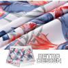 imageBRISIRA Mens Short Swim Trunks with Compression Liner Retro Vintage 8090s Bathing Suit Swim Board Shorts Swimwear Quick DryWhitetropicalleaves