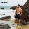 imageBRISIRA Mens Swim Trunks Swim Shorts 7 inch Compression Liner Bathing Suit Beach Shorts Swimwear Stretch Quick Dry PocketsBlackwatermelon