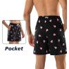 imageBRISIRA Mens Swim Trunks Swim Shorts 7 inch Compression Liner Bathing Suit Beach Shorts Swimwear Stretch Quick Dry PocketsBlackwatermelon