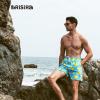 imageBRISIRA Mens Swim Trunks Swim Shorts 7 inch Compression Liner Bathing Suit Beach Shorts Swimwear Stretch Quick Dry PocketsBlueduck