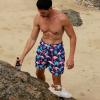 imageBRISIRA Mens Swim Trunks Swim Shorts 7 inch Compression Liner Bathing Suit Beach Shorts Swimwear Stretch Quick Dry PocketsBlueflamingo