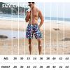 imageBRISIRA Mens Swim Trunks Swim Shorts 7 inch Compression Liner Bathing Suit Beach Shorts Swimwear Stretch Quick Dry PocketsBlueflamingo