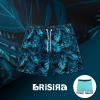 imageBRISIRA Mens Swim Trunks Swim Shorts 7 inch Compression Liner Bathing Suit Beach Shorts Swimwear Stretch Quick Dry PocketsBluetropical