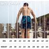 imageBRISIRA Mens Swim Trunks Swim Shorts 7 inch Compression Liner Bathing Suit Beach Shorts Swimwear Stretch Quick Dry PocketsBluetropical
