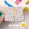 imageBRISIRA Mens Swim Trunks Swim Shorts 7 inch Compression Liner Bathing Suit Beach Shorts Swimwear Stretch Quick Dry PocketsCreamcactus