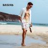 imageBRISIRA Mens Swim Trunks Swim Shorts 7 inch Compression Liner Bathing Suit Beach Shorts Swimwear Stretch Quick Dry PocketsCreamcactus
