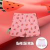 imageBRISIRA Mens Swim Trunks Swim Shorts 7 inch Compression Liner Bathing Suit Beach Shorts Swimwear Stretch Quick Dry PocketsPinkwatermelon
