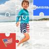 imageBRISIRA Boys Swim Trunks Bathing Suit Compression Boxer Brief Liner AntiChafe Swimsuit Swim Shorts Toddler Kids Youth TeenAmerica Flag