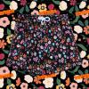 imageBRISIRA Boys Swim Trunks Bathing Suit Compression Boxer Brief Liner AntiChafe Swimsuit Swim Shorts Toddler Kids Youth TeenBlack Flowers