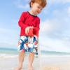 imageBRISIRA Boys Swim Trunks Bathing Suit Compression Boxer Brief Liner AntiChafe Swimsuit Swim Shorts Toddler Kids Youth TeenWhitetropical
