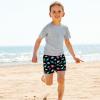 imageBRISIRA Boys Swim Trunks Bathing Suit Compression Liner Swimsuit AntiChafe Swim Shorts Toddler Kids Youth Teen Quick DryBlack Dino