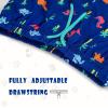 imageBRISIRA Boys Swim Trunks Bathing Suit Compression Liner Swimsuit AntiChafe Swim Shorts Toddler Kids Youth Teen Quick DryBlue Dinosaurcoconuttree