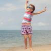 imageBRISIRA Boys Swim Trunks Bathing Suit Compression Liner Swimsuit AntiChafe Swim Shorts Toddler Kids Youth Teen Quick DryPink Shark