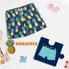 imageBRISIRA Boys Swim Trunks Swim Shorts with Compression Liner Stretch Bathing Suit Swimsuit Toddler Kids Youth Teen Quick DryDeepblue Pineaple