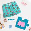 imageBRISIRA Boys Swim Trunks Swim Shorts with Compression Liner Stretch Bathing Suit Swimsuit Toddler Kids Youth Teen Quick DryGreen Donut