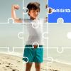 imageBRISIRA Boys Swim Trunks Swim Shorts with Compression Liner Stretch Bathing Suit Swimsuit Toddler Kids Youth Teen Quick DryLake Blue