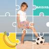 imageBRISIRA Boys Swim Trunks Swim Shorts with Compression Liner Stretch Bathing Suit Swimsuit Toddler Kids Youth Teen Quick DryPink Bananatree