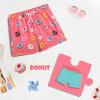 imageBRISIRA Boys Swim Trunks Swim Shorts with Compression Liner Stretch Bathing Suit Swimsuit Toddler Kids Youth Teen Quick DryPink Donut