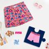 imageBRISIRA Boys Swim Trunks Swim Shorts with Compression Liner Stretch Bathing Suit Swimsuit Toddler Kids Youth Teen Quick DryPink Tropicalfish