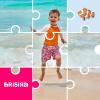 imageBRISIRA Boys Swim Trunks Swim Shorts with Compression Liner Stretch Bathing Suit Swimsuit Toddler Kids Youth Teen Quick DryPink Tropicalfish