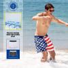 imageBRISIRA Mens Swim Trunks 5 Inch Compression Liner Beach Swim Shorts Bathing Suit Quick Dry 4Way Stretch PocketsAmerica Flag