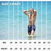 imageBRISIRA Mens Swim Trunks 5 Inch Compression Liner Beach Swim Shorts Bathing Suit Quick Dry 4Way Stretch PocketsBlue Flamingo