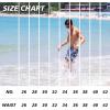 imageBRISIRA Mens Swim Trunks 5 Inch Compression Liner Beach Swim Shorts Bathing Suit Quick Dry 4Way Stretch PocketsBlue Flamingoleaf